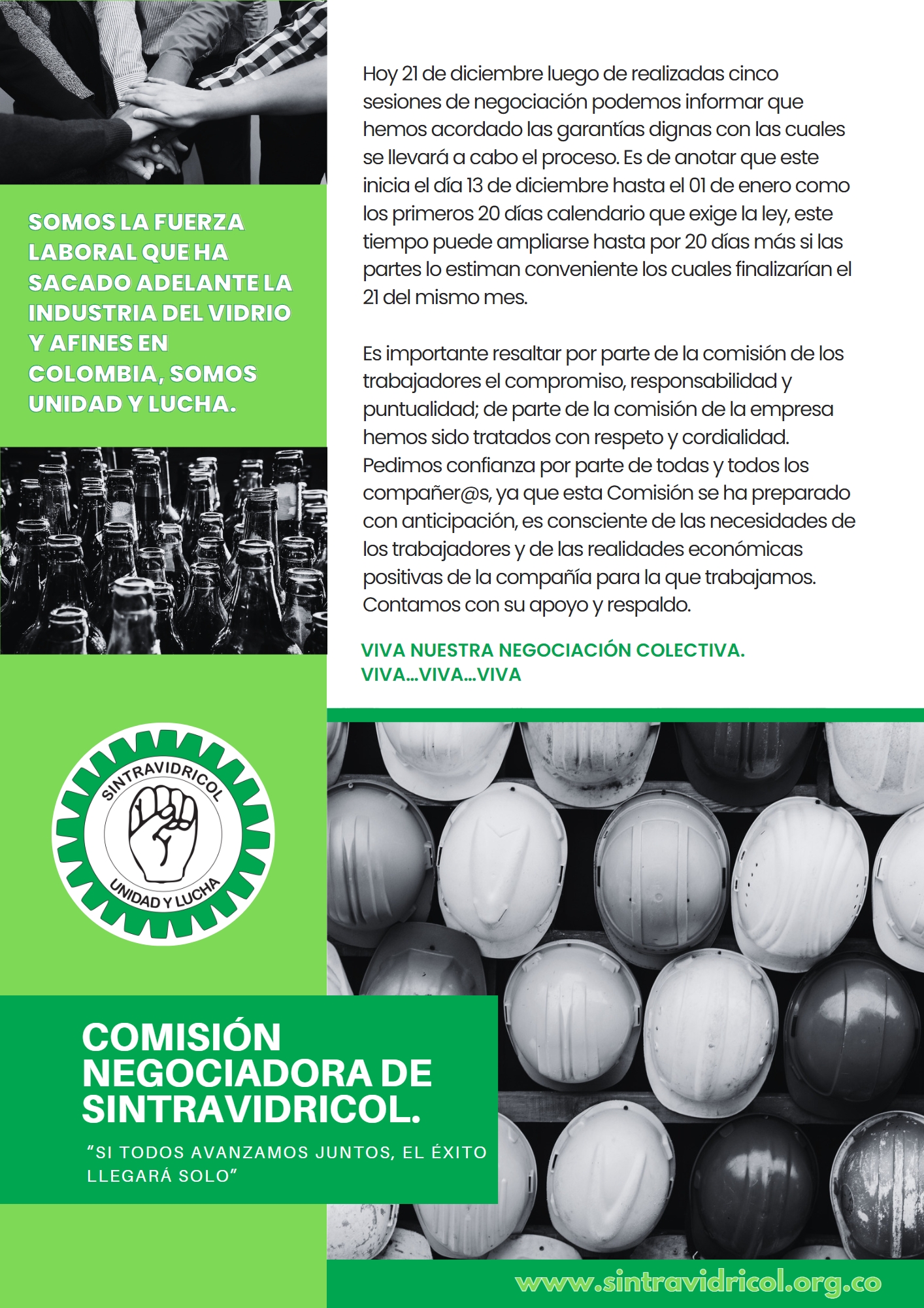 Comisión Negociadora de Sintravidricol 2